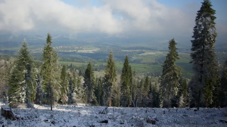 Luboń wielki: View from Luboń Mały mountain